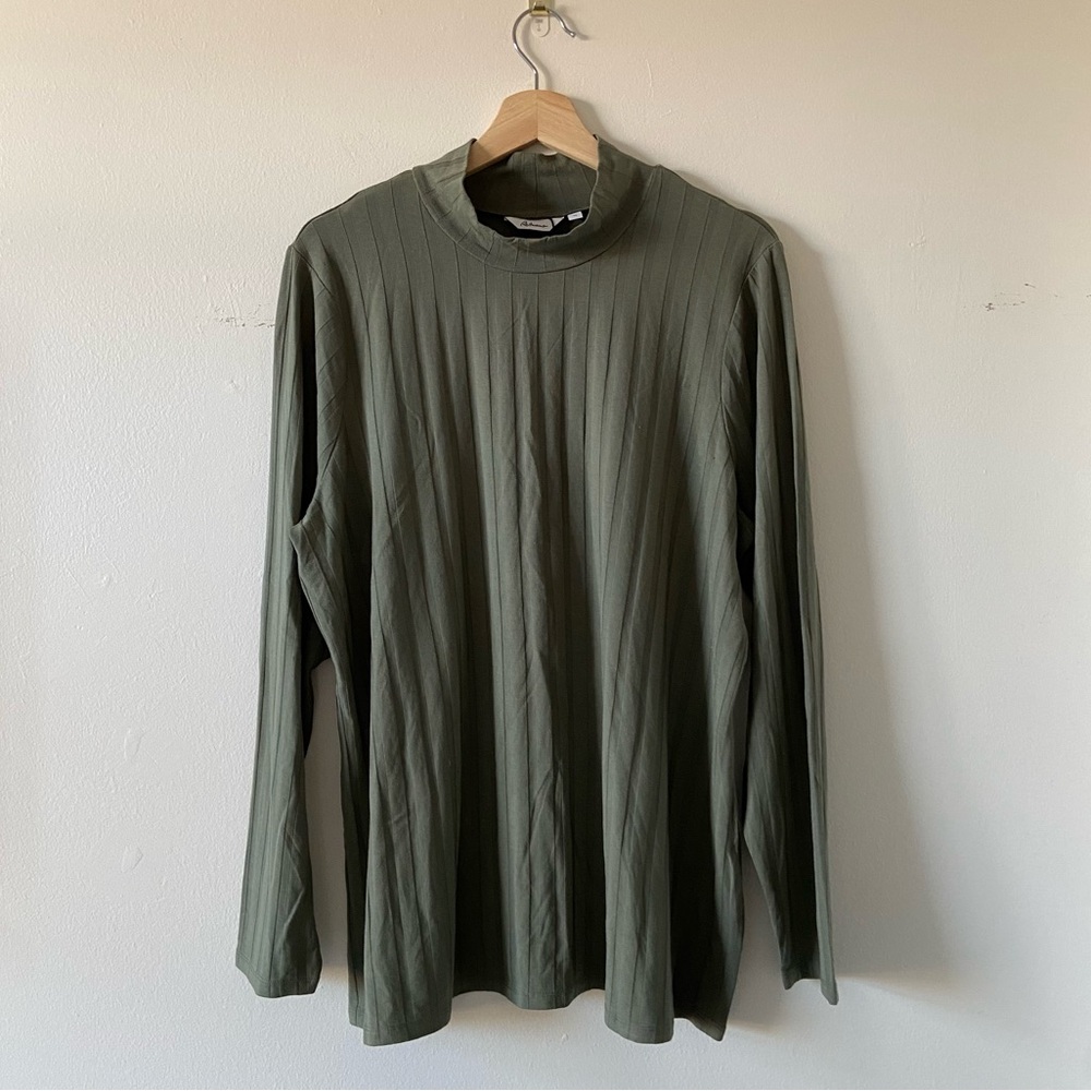 Reitmans Ribbed Mock Neck Long Sleeve